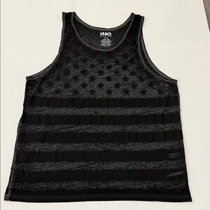 MAD Engine Black and Gray Star Pattern Tank Top Size XL